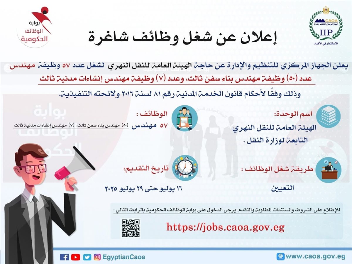 إعلان التوظيف 
