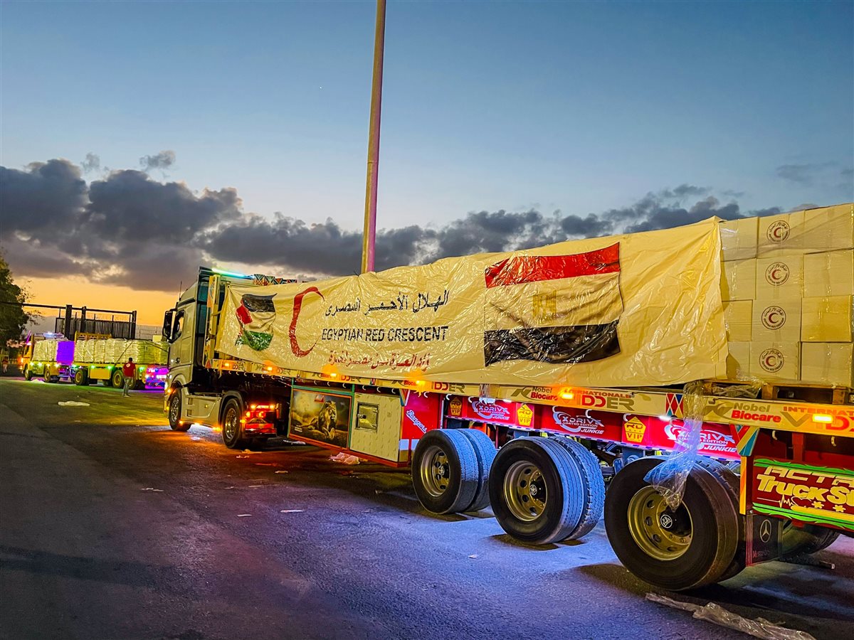  قافلة « زاد العزة.. من مصر إلى غزة»<br> 