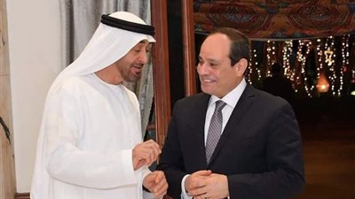 الرئيس السيسى يودع الشيخ محمد بن زايد آل نهيان في ختام زيارته لمصر