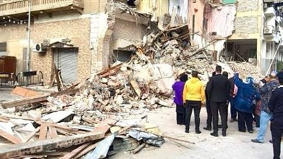 انهيار مبنى تحت الانشاء وراء مصرع شخص بالقاهرة الجديدة