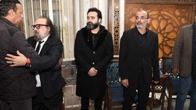 نجوم الفن يؤدون واجب العزاء في شقيق أبو الليف