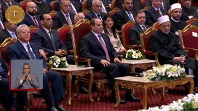 السيسي يشهد احتفالية وزارة الأوقاف بليلة القدر