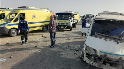بالأسماء.. إصابة 7 أشخاص جراء حادث تصادم بطريق الرحمانية شبراخيت