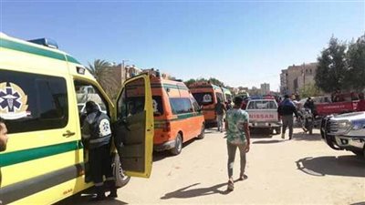 إصابة 23 شخصاً جراء حادث تصادم في القليوبية