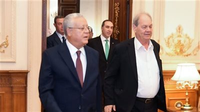 رئيس مجلس النواب يستقبل رئيس المجلس الوطني الفلسطيني