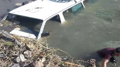 إصابة 9 أشخاص أثر انقلاب ميكروباص بترعة فى الدقهلية