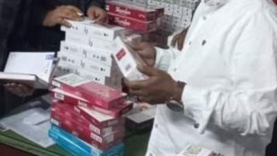 ضبط 2500 علبة سجائر مجهولة المصدر في أولاد صقر