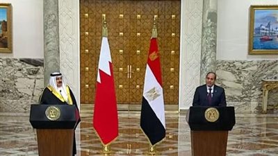 السيسي ونظيره البحريني يؤكدان على التزامهما بدعم السلم والأمن العربي