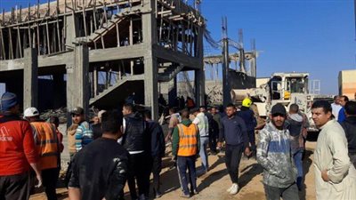 انهيار مبنى تحت الإنشاء بأكتوبر والعثور على جثتي (صور)