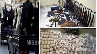 بحوزتهم أسلحة نارية.. القبض على 9 تجار مخدرات في 3 محافظات