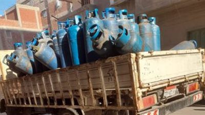 مصادرة 200 أسطوانة غاز قبل تهريبها للسوق السوداء بدمياط