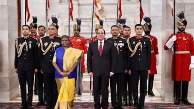 كلمة السيسي خلال مأدبة العشاء الرسمي بالقصر الجمهوري الهندي 