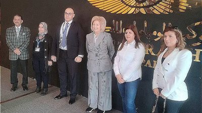 وزيرا الثقافة الأردني والطاقة النيجيري ورئيس اللجنة الدولية للتوثيق في زيارة للمتحف القومي للحضارة المصرية 