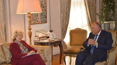 وزير الخارجية يستقبل رئيسة لجنة الشئون الخارجية والدفاع بمجلس الشيوخ الإيطالي