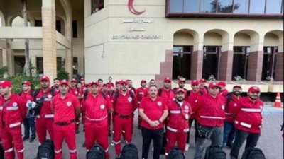 الهلال الأحمر المصري يعلق على إنقلاب شاحنة مساعدات في غزة