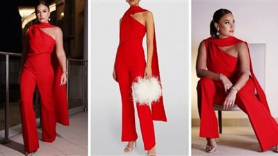 هند صبري بإطلالة حمراء أنيقة في سهرة لأحد شركات التجميل