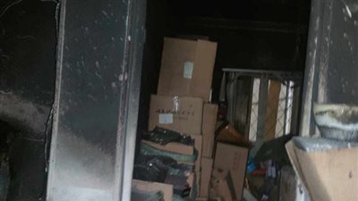 تفحم محتويات شقه سكنية في العمرانية وإصابة شخص.. صور