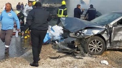 إصابة 6 أشخاص في حادث تصادم بطريق الألغام في أكتوبر
