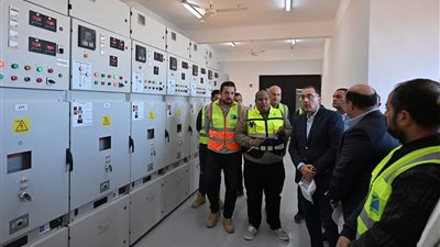 رئيس الوزراء يتفقد لوحة توزيع الكهرباء بقرية 