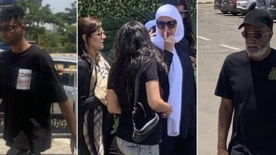 تشيع جنازة والد مي كساب بحضور نجوم الفن