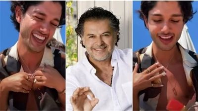 بسلسلة ومونكير.. نجل راغب علامة يثير الجدل على السوشيال ميديا