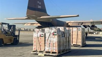 مطار العريش الدولي يستقبل مساعدات إنسانية لغزة من عدة دول