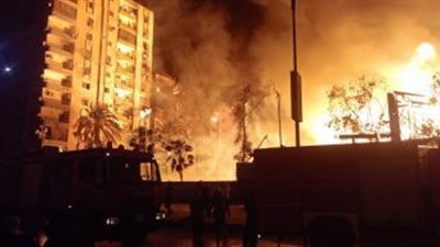 ألسنة اللهب ارتفعت عنان السماء.. تفحم لوكيشن تصوير مسلسل 