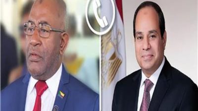 السيسي يهنئ عثماني لفوزه بولاية رئاسية جديدة