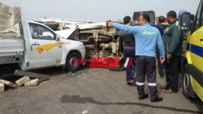 مصرع شاب وإصابة آخر إثر حادث تصادم بفاقوس