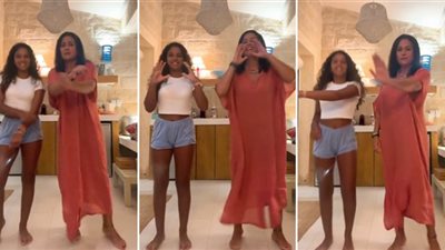 هند صبري وابنتها يشاركان في تحدي 