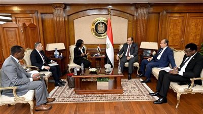 وزير التجارة يبحث مع وفد البنك الأفريقي استعدادات استضافة معرض التجارة البينية