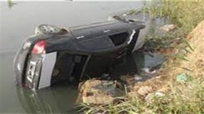 مصرع وإصابة 3 أشخاص جراء انقلاب سيارة ملاكي بترعة الرياح الناصري