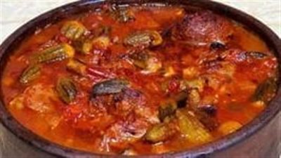 تعرف على طريقة عمل طاجن البامية باللحمة الضاني