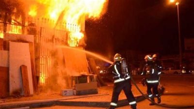 حريق هائل داخل عقار سكني ينهي حياة فتاة بالغربية 