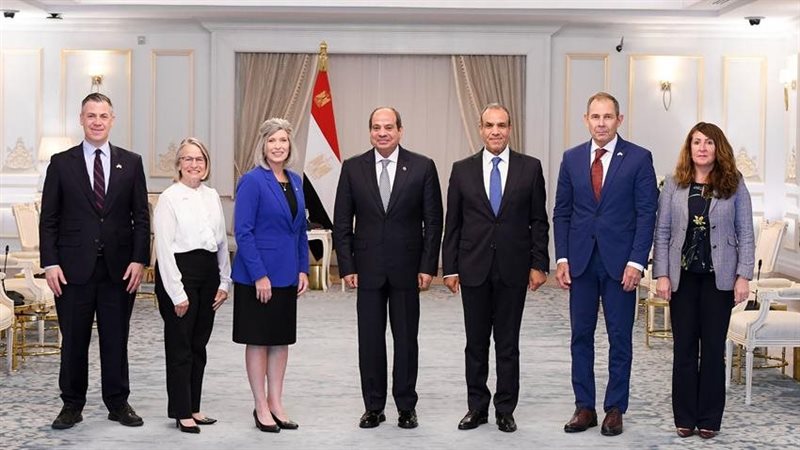 السيسي وأعضاء الكونجرس