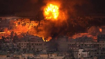 الغارات الإسرائيلية تتسبب في استشهاد 12 شخصًا بـ بلدة أمهز والمناطق الجنوبية