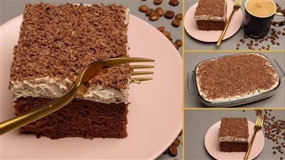 بـ 5 مكونات فقط.. طريقة عمل كيكة النسكافية الباردة