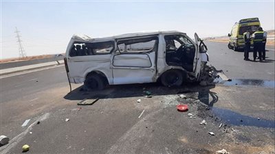 حادث انقلاب مروع يصيب 4 أشخاص بـ الجيزة