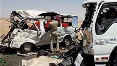 حادث تصادم سيارتين وراء مصرع 4 أشخاص وإصابة آخرين بالبحيرة