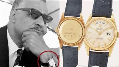 بيع ساعة جمال عبدالناصر الذهبية بـ 840 ألف دولار في مزاد بأمريكا