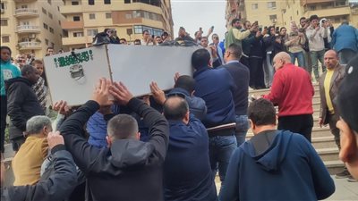 حضور نجوم الرياضة تشييع جثمان الراحل ميمى الشربينى لمثواه الأخير