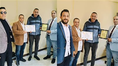 تهنئة الأمين عيد عفيفي بقسم الفيش بقسم ثاني العاشر بعيد الشرطة الـ 73