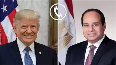 الرئيس السيسي يتلقى اتصالاً من ترامب لبحث القضايا ذات الاهتمام المشترك