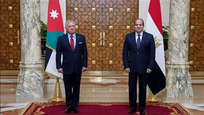 السيسي ونظيره الأردني يبحثان الأوضاع الإقليمية والتوصل لسلام دائم بالمنطقة
