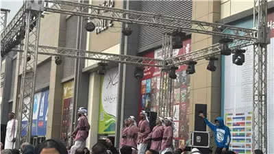 تألق الفرقة السيناوية بالعروض الفنية فى اليوم الأخير لمعرض القاهرة للكتاب