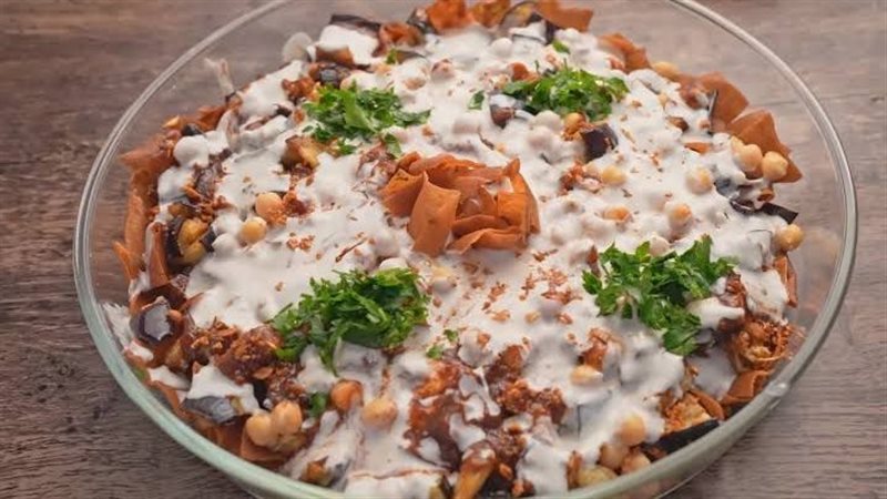 فتة باذنجان