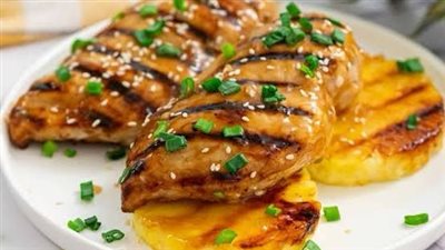 طريقة تحضير الدجاج بصوص البرتقال والأناناس اللذيذ