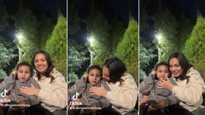 ياحياة ماما.. رحمة أحمد وابنها يتصدران التريند في كواليس 80 باكو