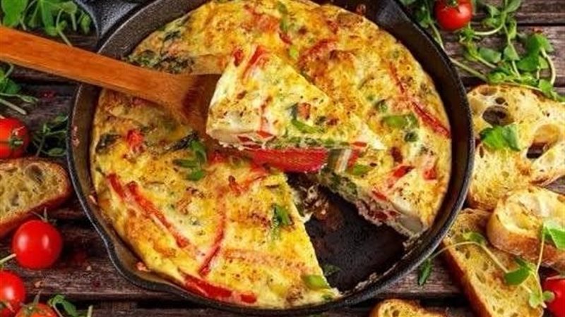 عجة بالخضروات