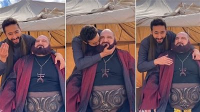 حمادة هلال يمازح خالد الصاوي: دا حنين أوي دا طيب أوي